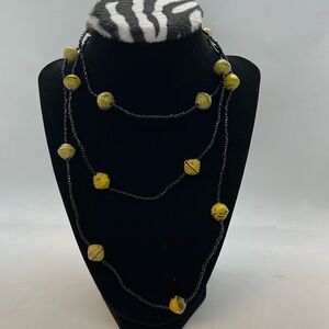 Stunning African Rolled Paper Necklace/ wrap bracelet